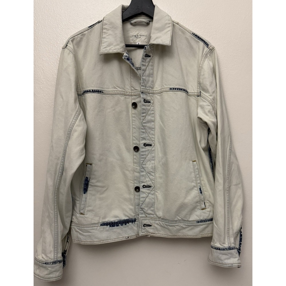 Rag & Bone Owen Trucker Jacket Men’s Sz M Light Blue  Street‎ Urban Country Y2K
